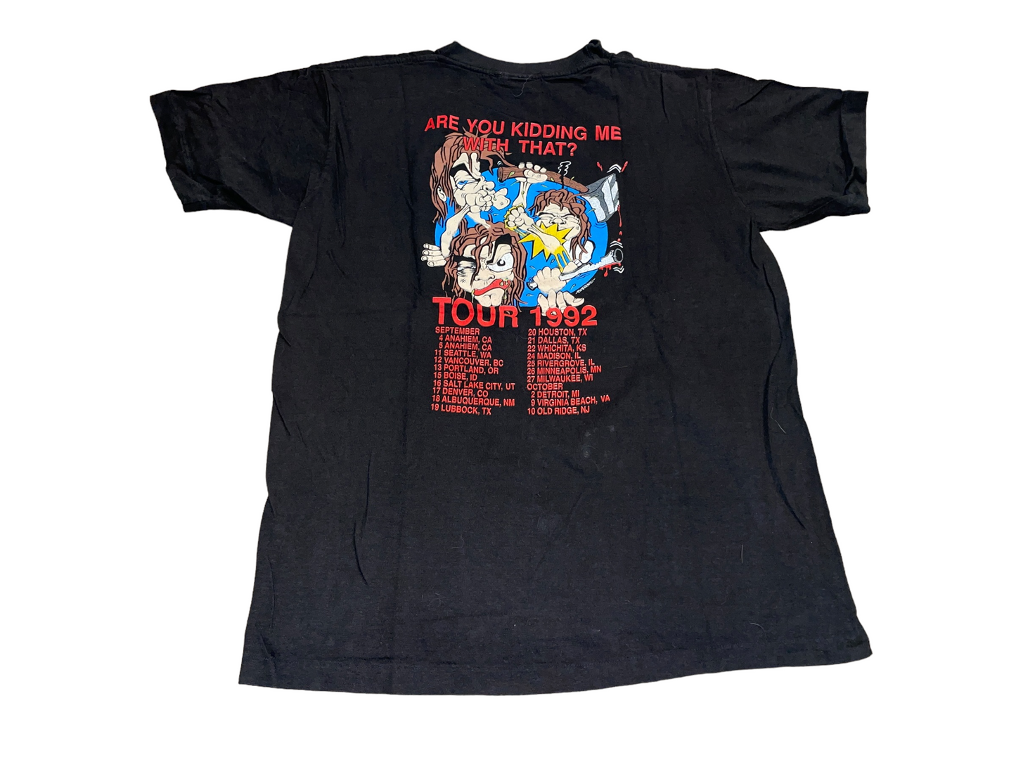 Vintage 1992 Nuclear Assault Tour T-Shirt