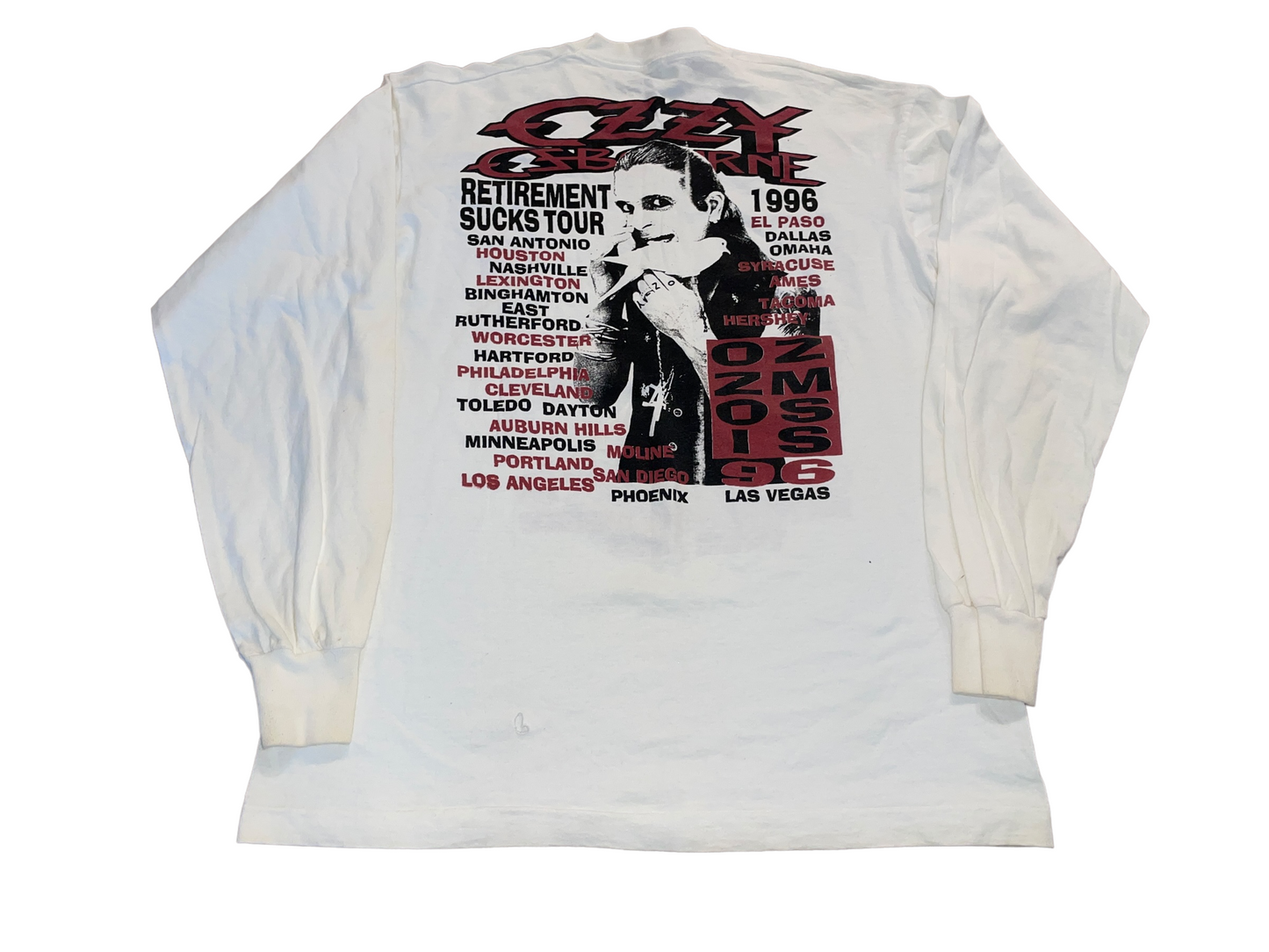 Vintage 1996 Ozzy Osbourne Ossmosis Long Sleeve Shirt