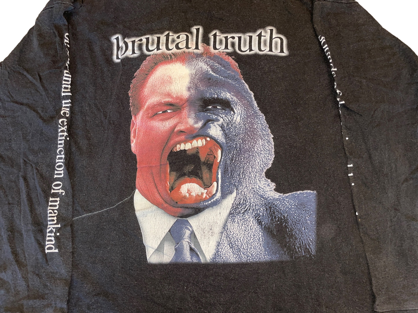 Vintage 90's Brutal Truth Long Sleeve Shirt