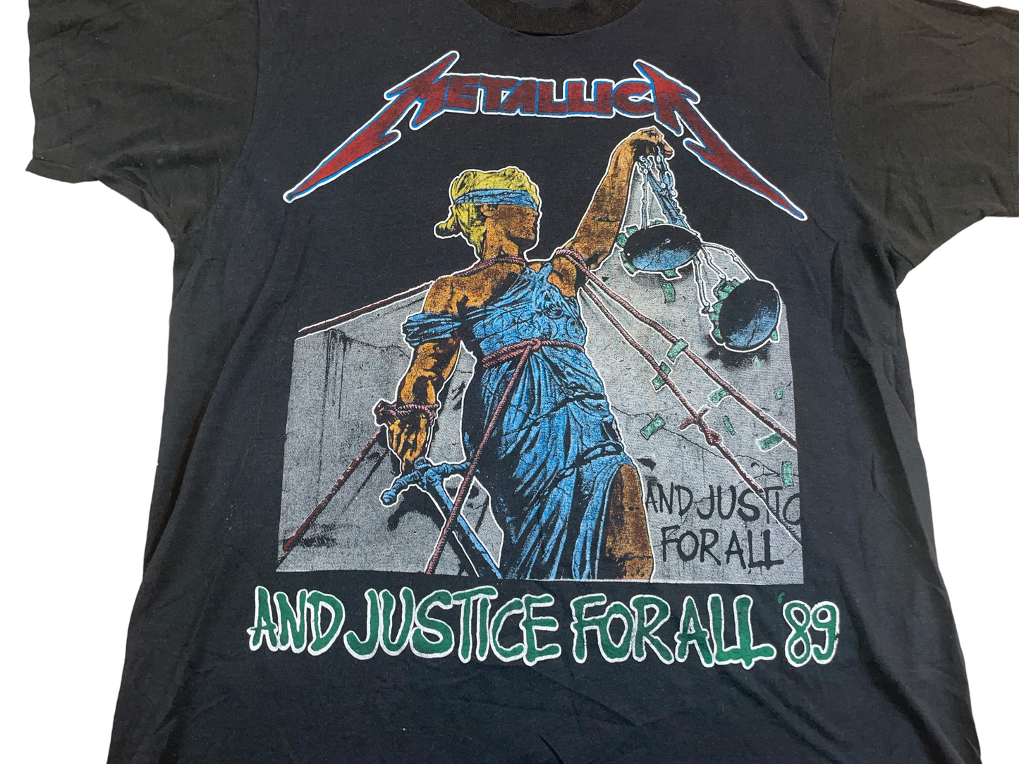 Vintage 1989 Metallica And Justice For All Tour T-Shirt
