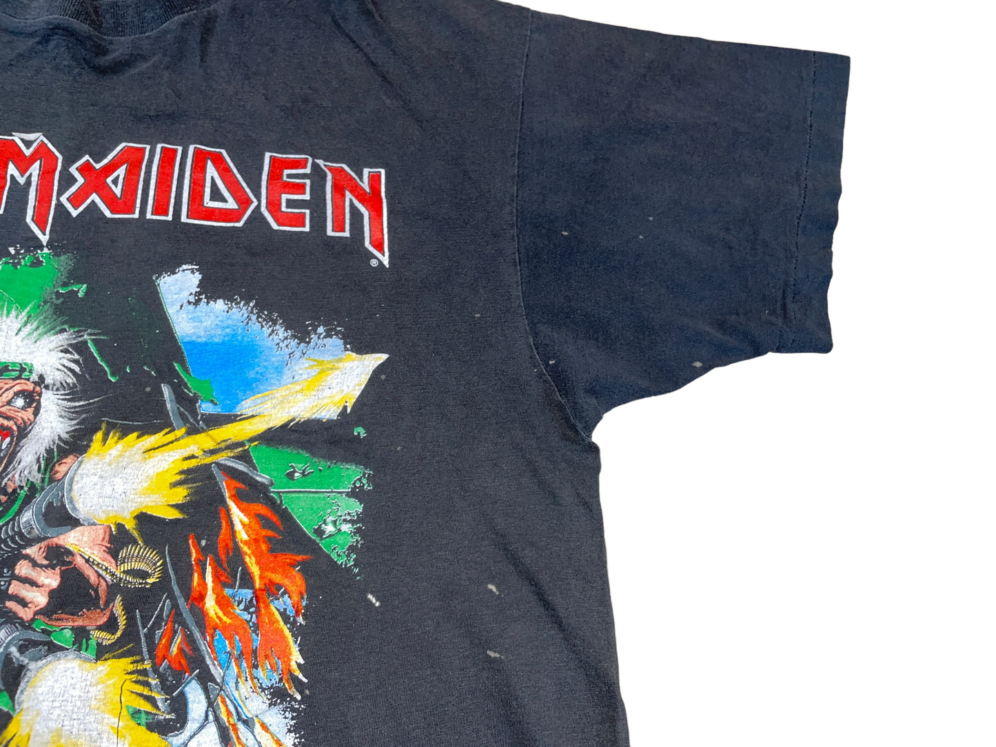 Vintage 1990 Iron Maiden Tail Gunner Tour T-Shirt