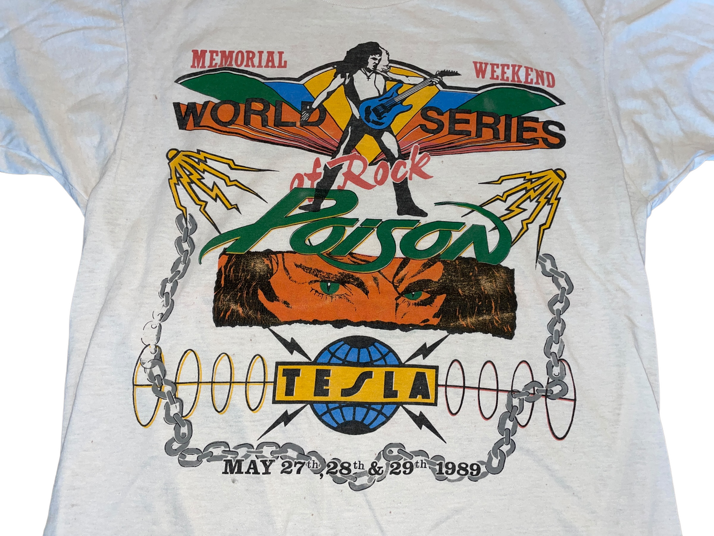 Vintage 1989 Metal Jam World Series of Rock Tour T-Shirt
