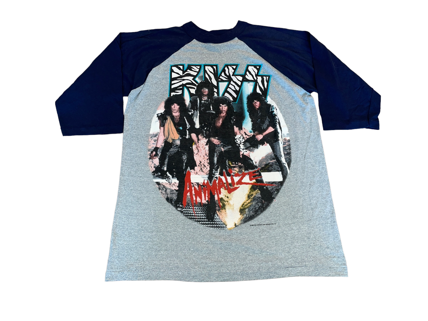 Vintage 1985 Kiss Animalize Tour T-Shirt