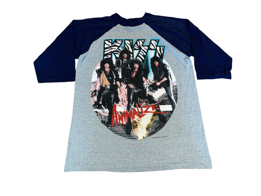 Vintage 1985 Kiss Animalize Tour T-Shirt