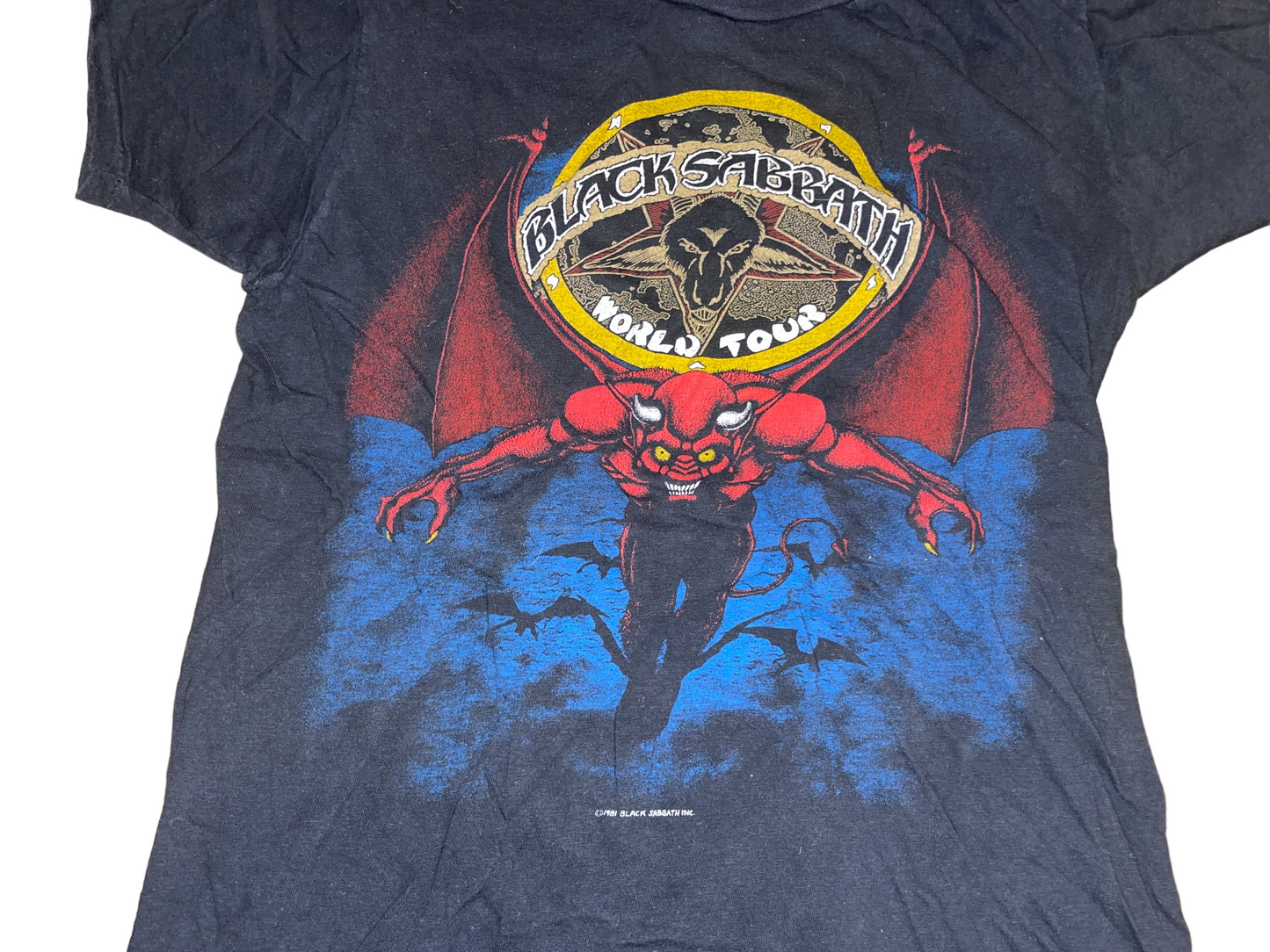 Vintage 1981 Black Sabbath World Tour T-Shirt