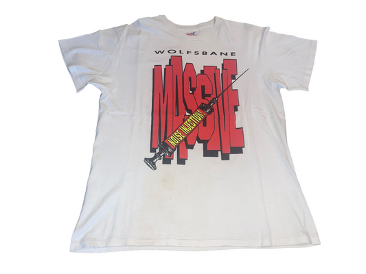 Vintage 1993 Wolfsbane Massive Noise Injection Tour T-Shirt