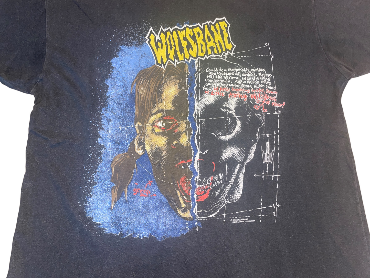 Vintage 1990 Wolfsbane Tour T-Shirt