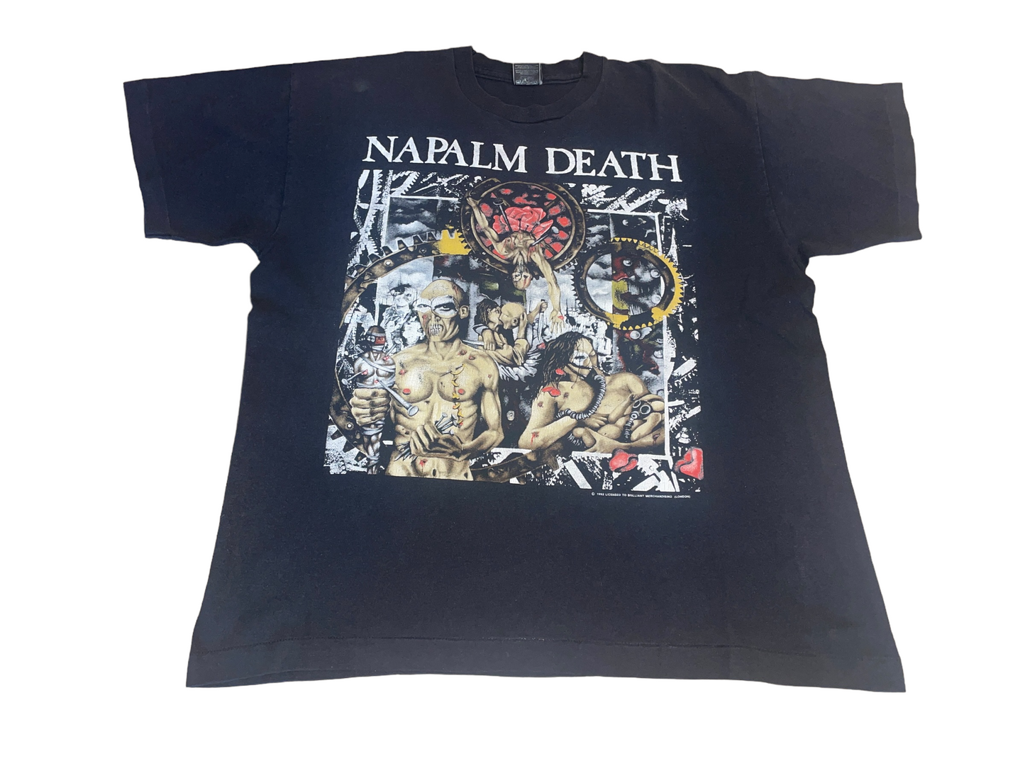Vintage 1992 Napalm Death Europe Tour T-Shirt