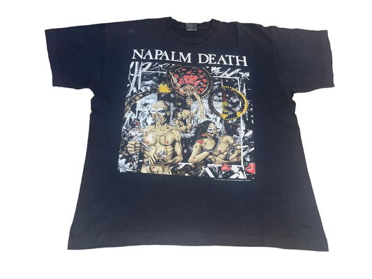 Vintage 1992 Napalm Death Europe Tour T-Shirt