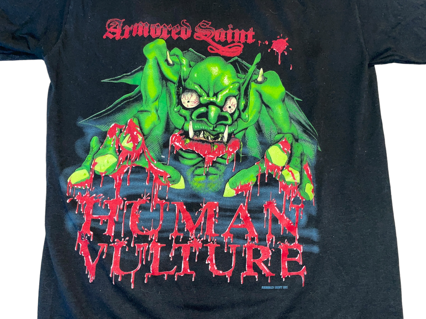 Vintage 1987 Armored Saint Human Vulture T-Shirt