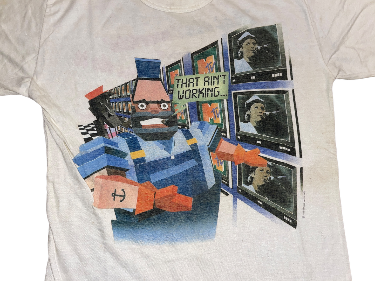 Vintage 1985 Dire Straits MTV T-Shirt