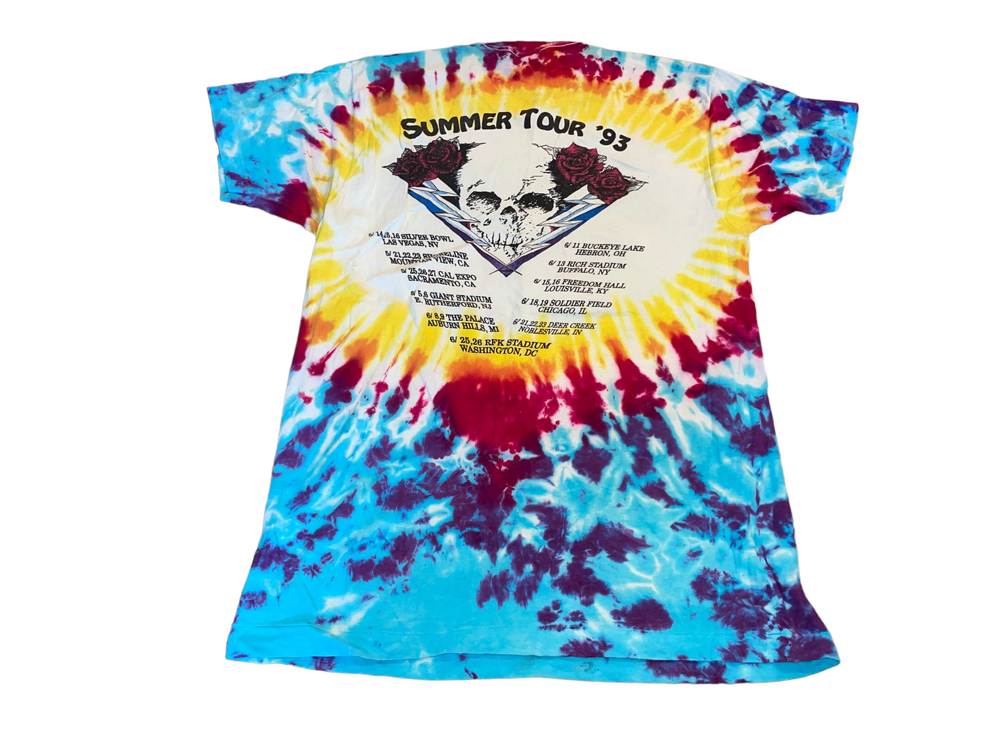 Vintage 1993 The Grateful Dead Summer Tour T-Shirt