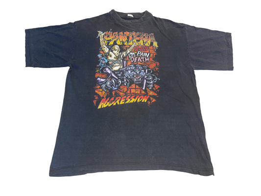 Vintage 90's Pantera Aggression T-Shirt