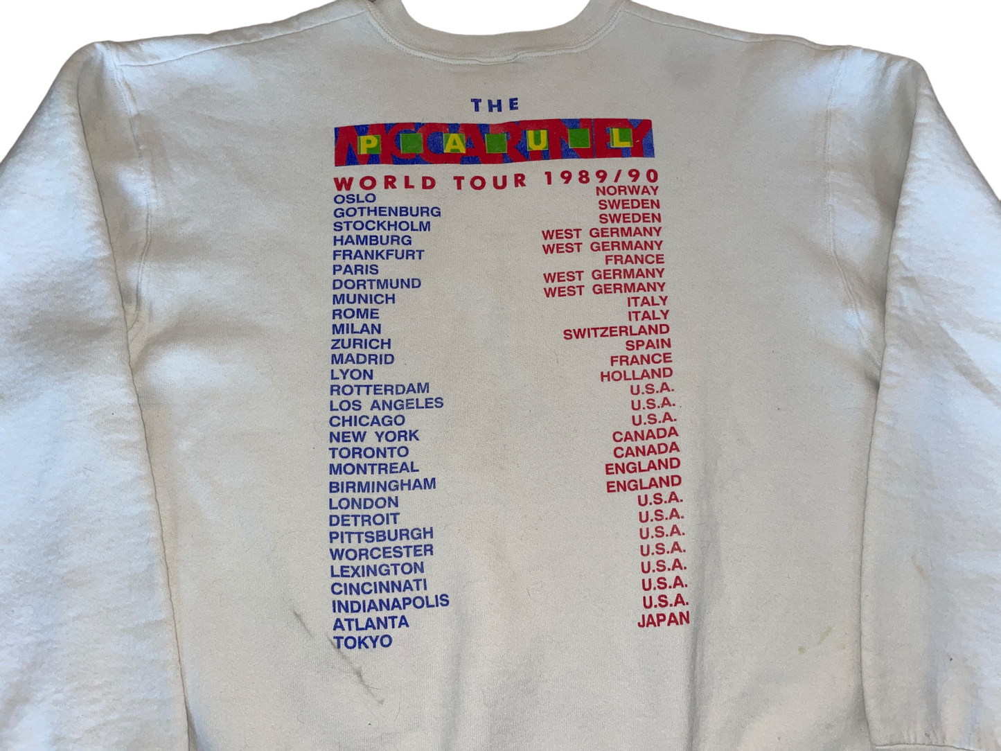 Vintage 1990 Paul McCartney Sweatshirt