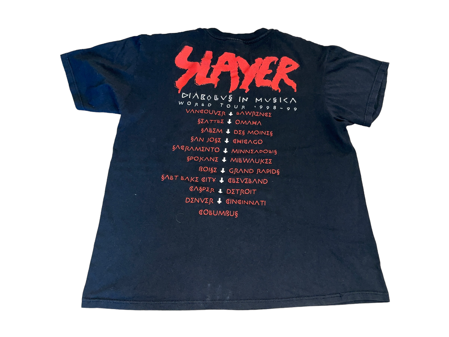 Vintage 1999 Slayer Tour T-Shirt