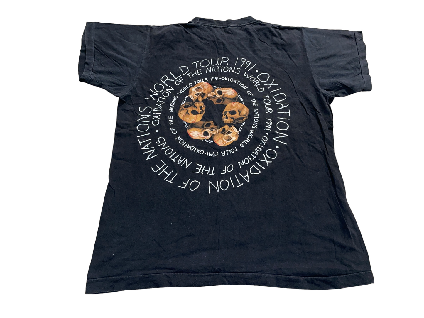 Vintage 1991 Megadeth Oxidation of the Nations World Tour T-Shirt