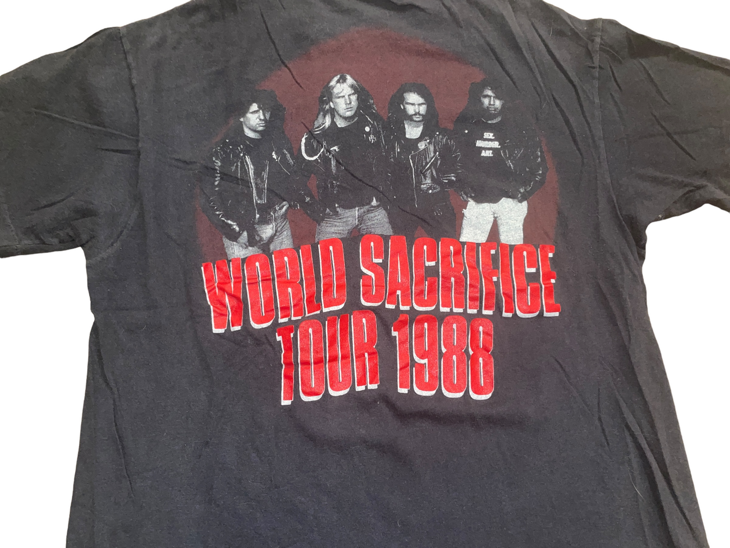 Vintage 1988 Slayer World Sacrifice  Tour T-Shirt
