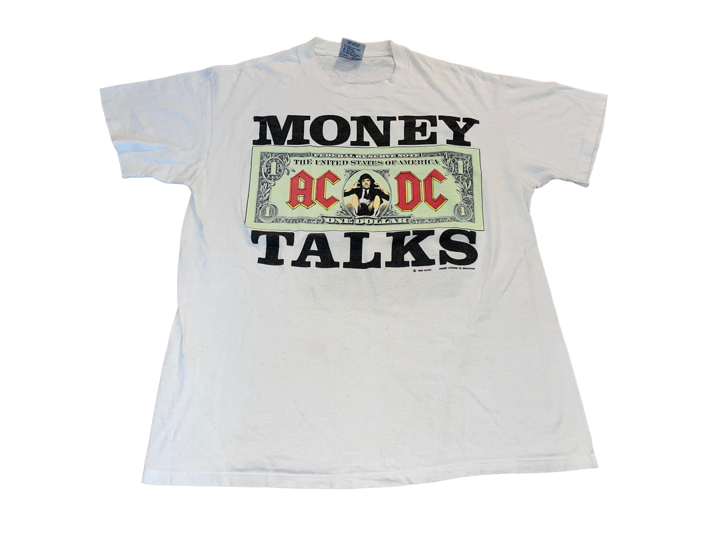 Vintage 1990 ACDC Money Talks T-Shirt