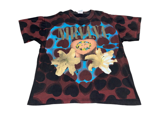 Vintage 1993 Nirvana Heart Shaped Box T-Shirt