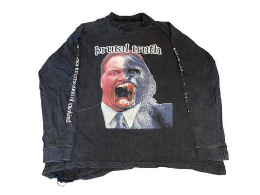 Vintage 90's Brutal Truth Long Sleeve Shirt