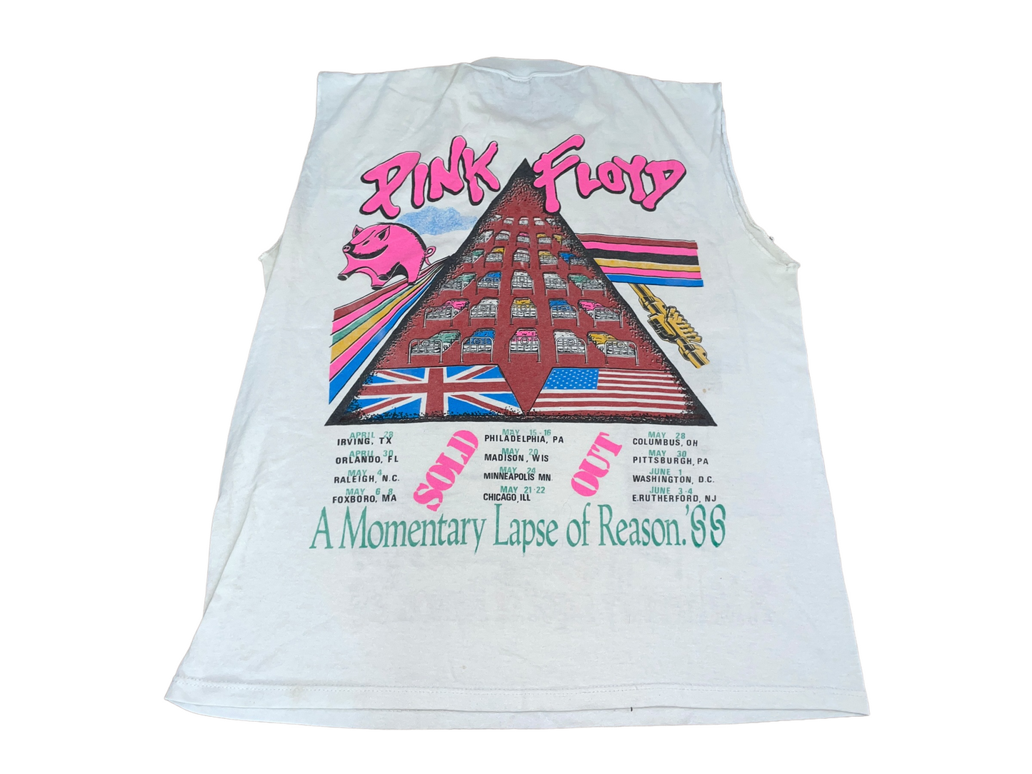 Vintage 1988 Pink Floyd A Momentary Lapse of Reason Tour T-Shirt