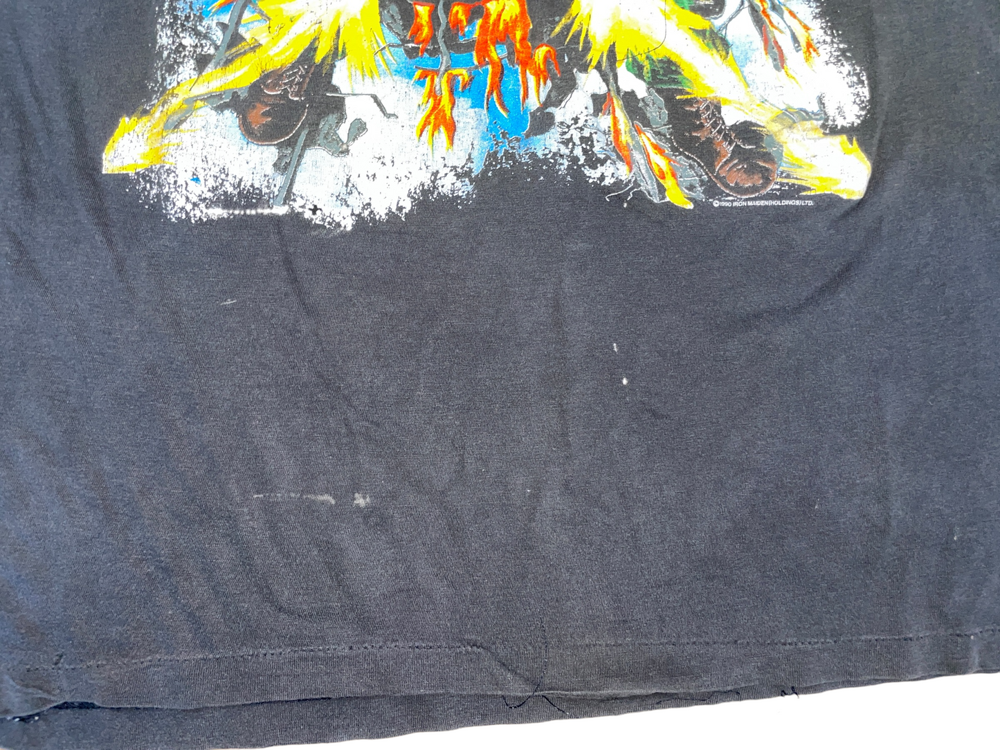 Vintage 1990 Iron Maiden Tail Gunner Tour T-Shirt