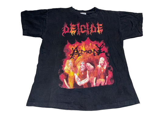 Vintage 1993 Deicide Feasting The Beast T-Shirt