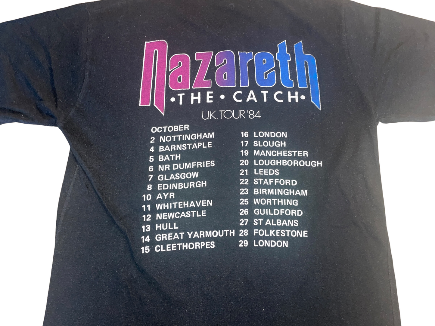 Vintage 1984 Nazareth The Cath Tour T-Shirt