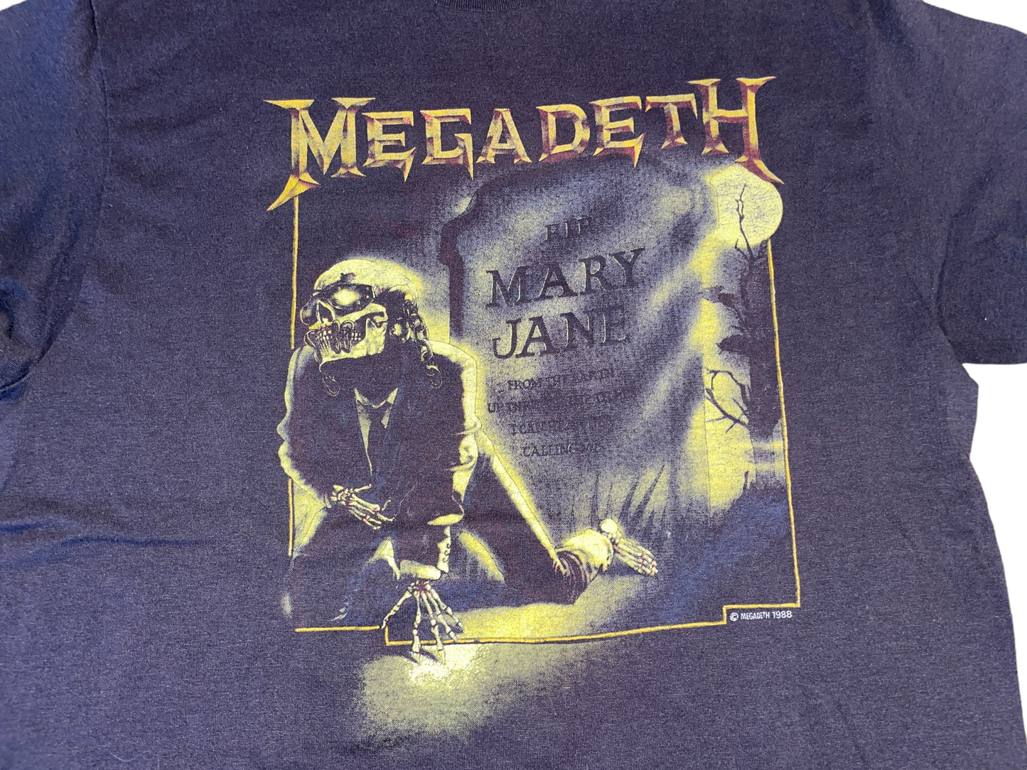 Vintage 1988 Megadeth Mary Jane T-Shirt