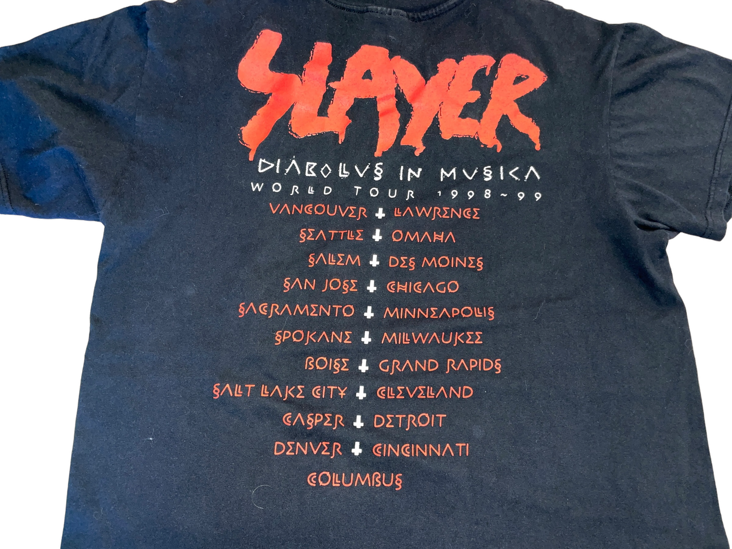 Vintage 1999 Slayer Tour T-Shirt