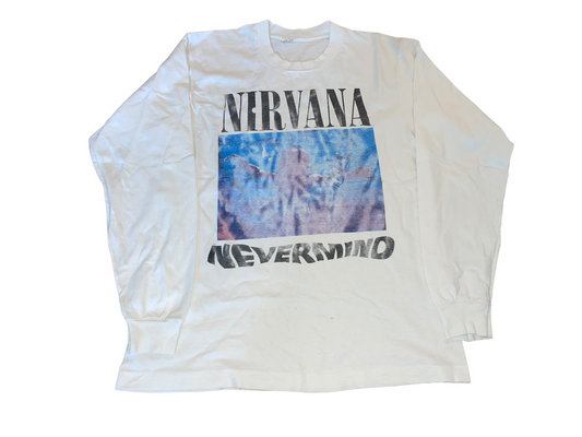 Vintage 90's Nirvana Nevermind Euro Long Sleeve Shirt
