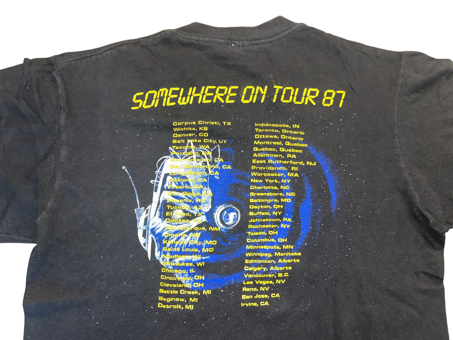 Vintage 1987 Iron Maiden Somewhere in Time T-Shirt