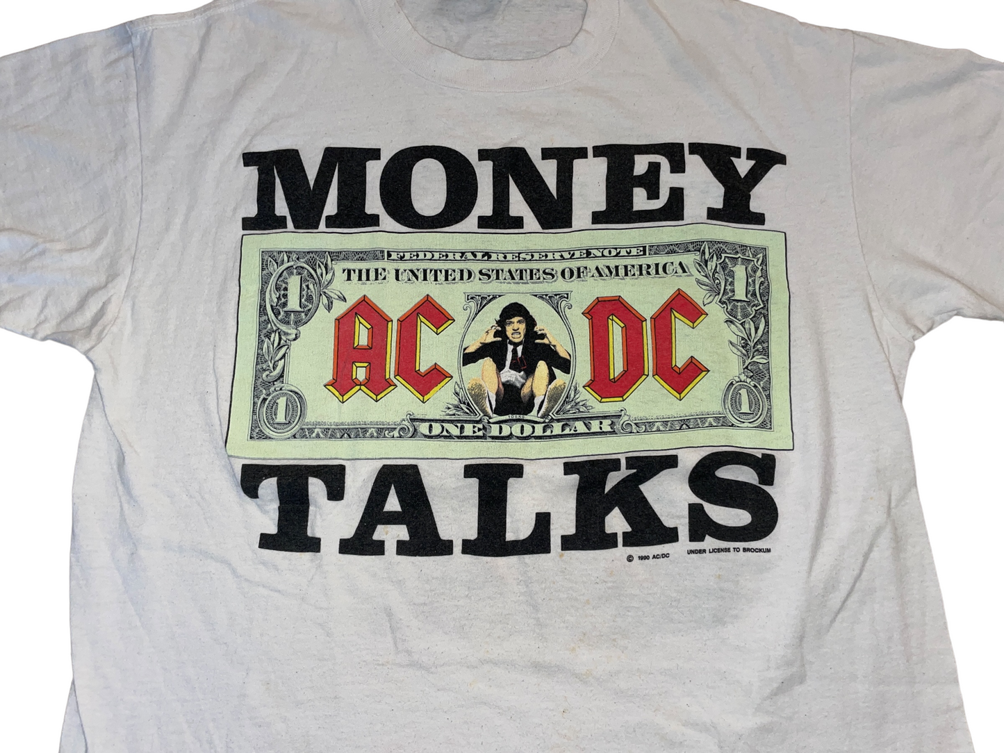 Vintage 1990 ACDC Money Talks T-Shirt
