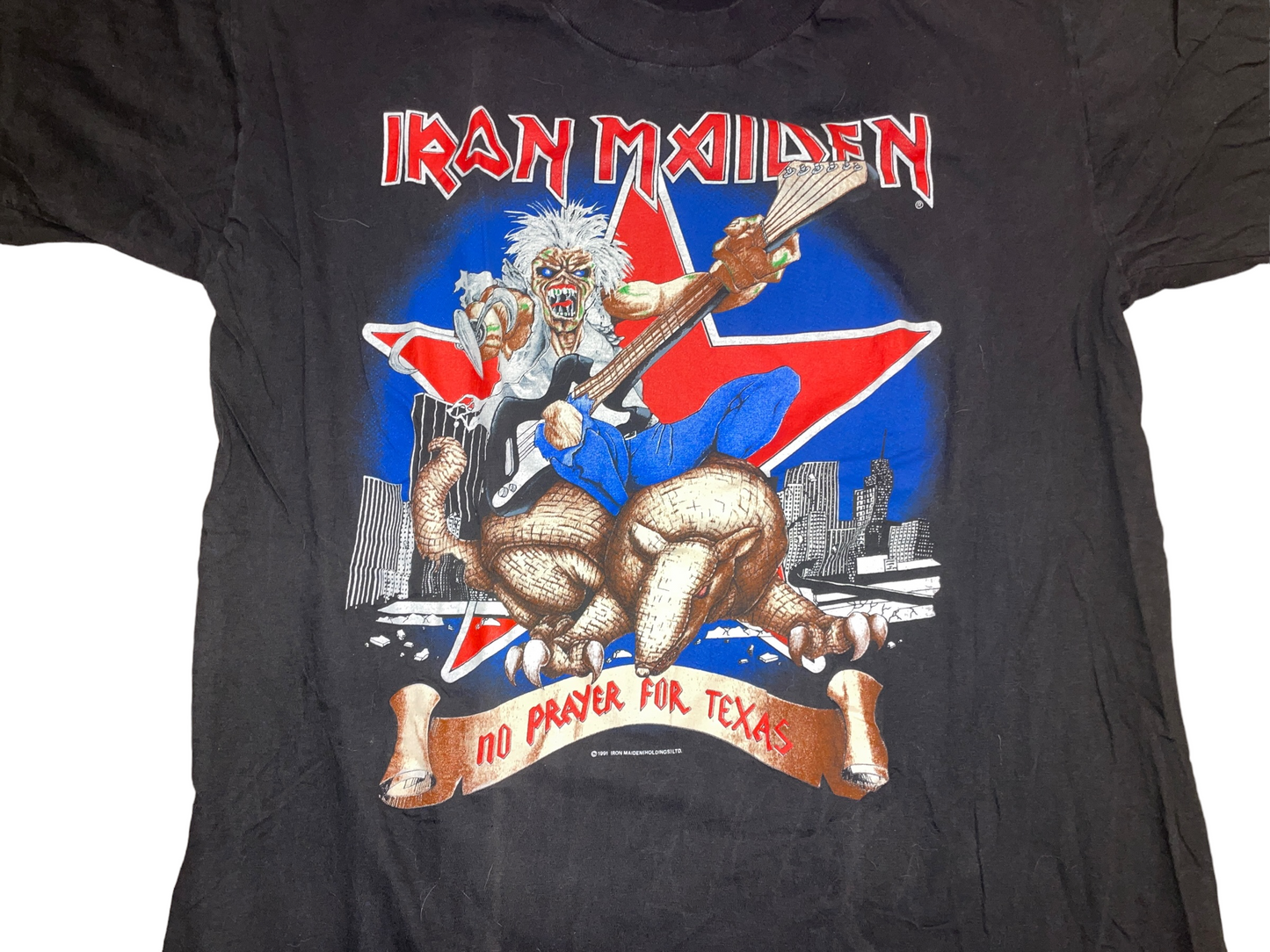Vintage 1991 Iron Maiden Texas Tour T-Shirt