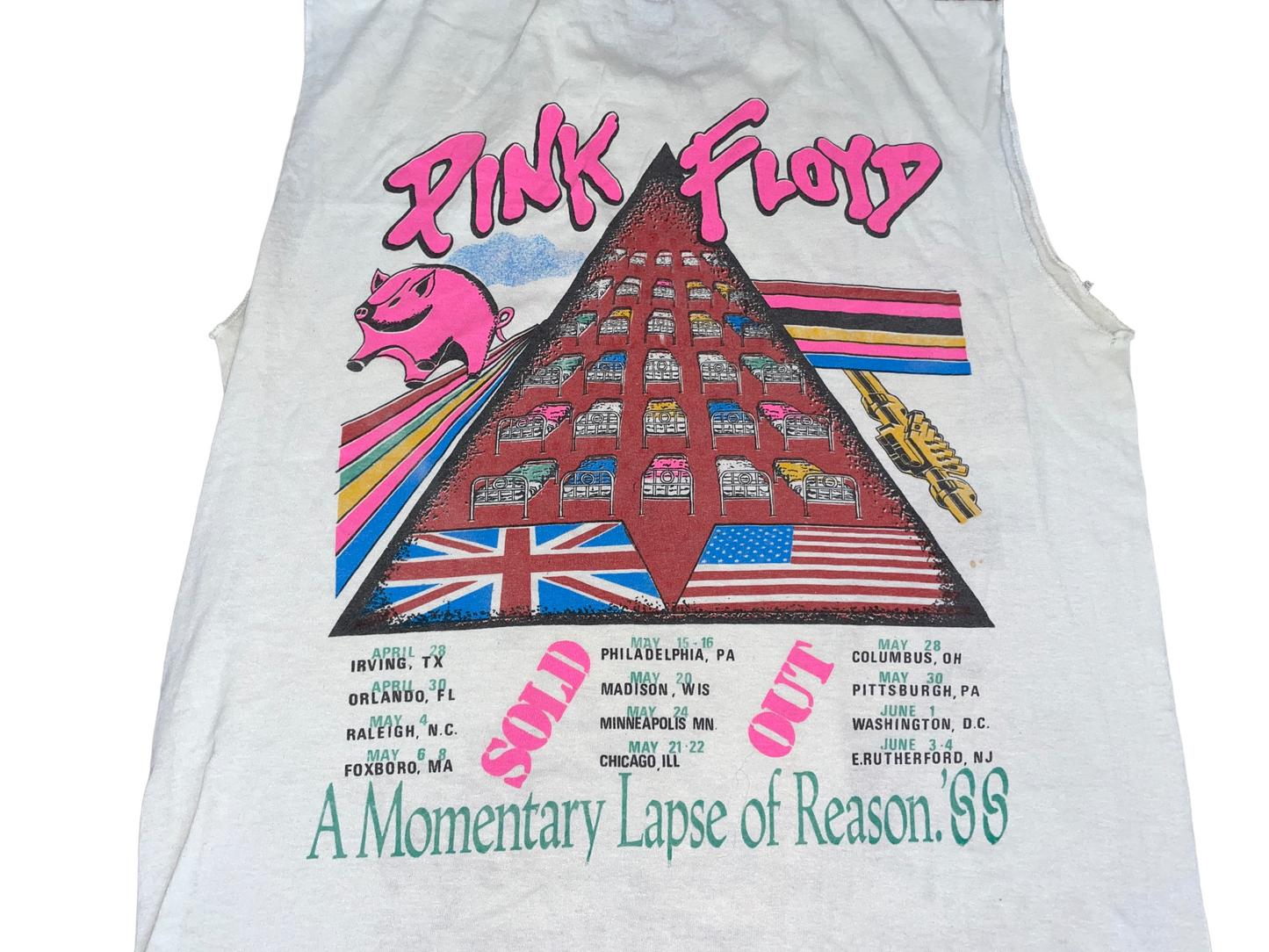 Vintage 1988 Pink Floyd A Momentary Lapse of Reason Tour T-Shirt
