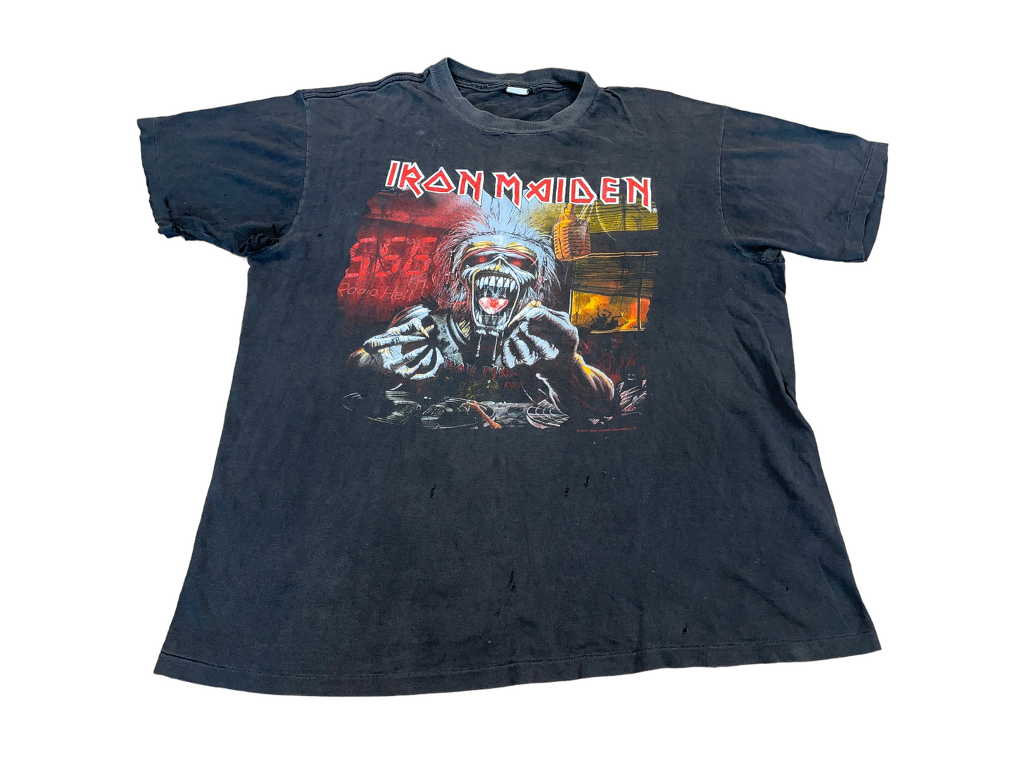 Vintage 90's Iron Maiden 666 fm A Real Dead One T-Shirt