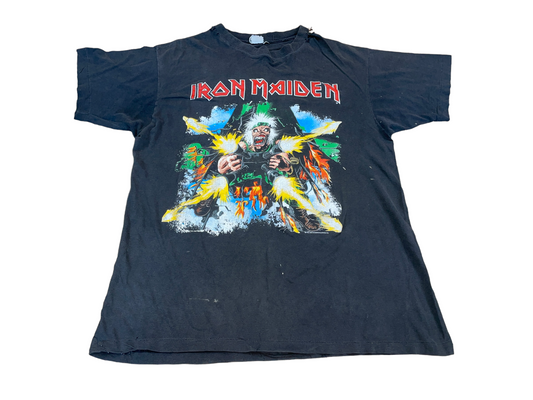 Vintage 1990 Iron Maiden Tail Gunner Tour T-Shirt
