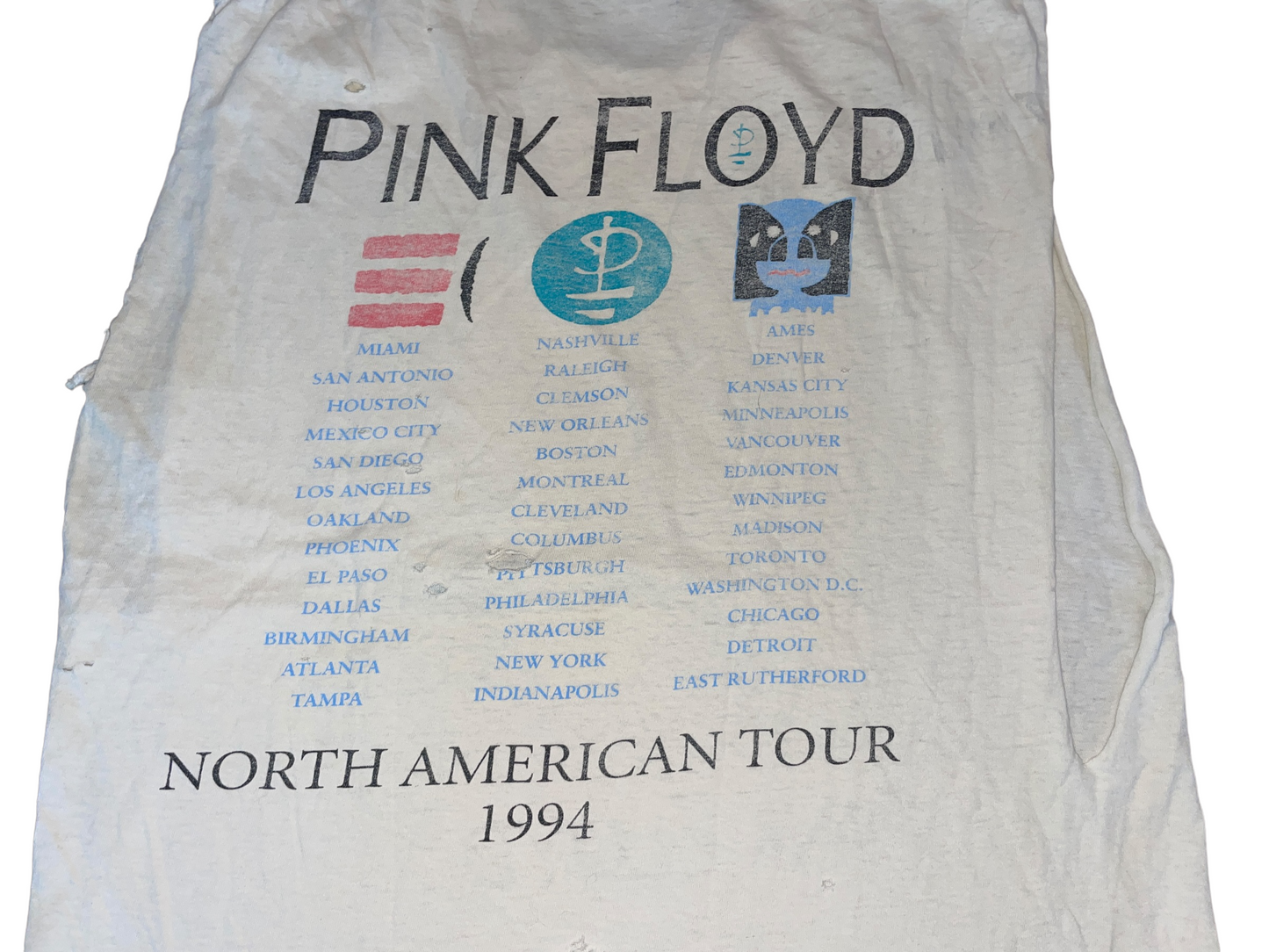 Vintage 1994 Pink Floyd North American Tour T-Shirt