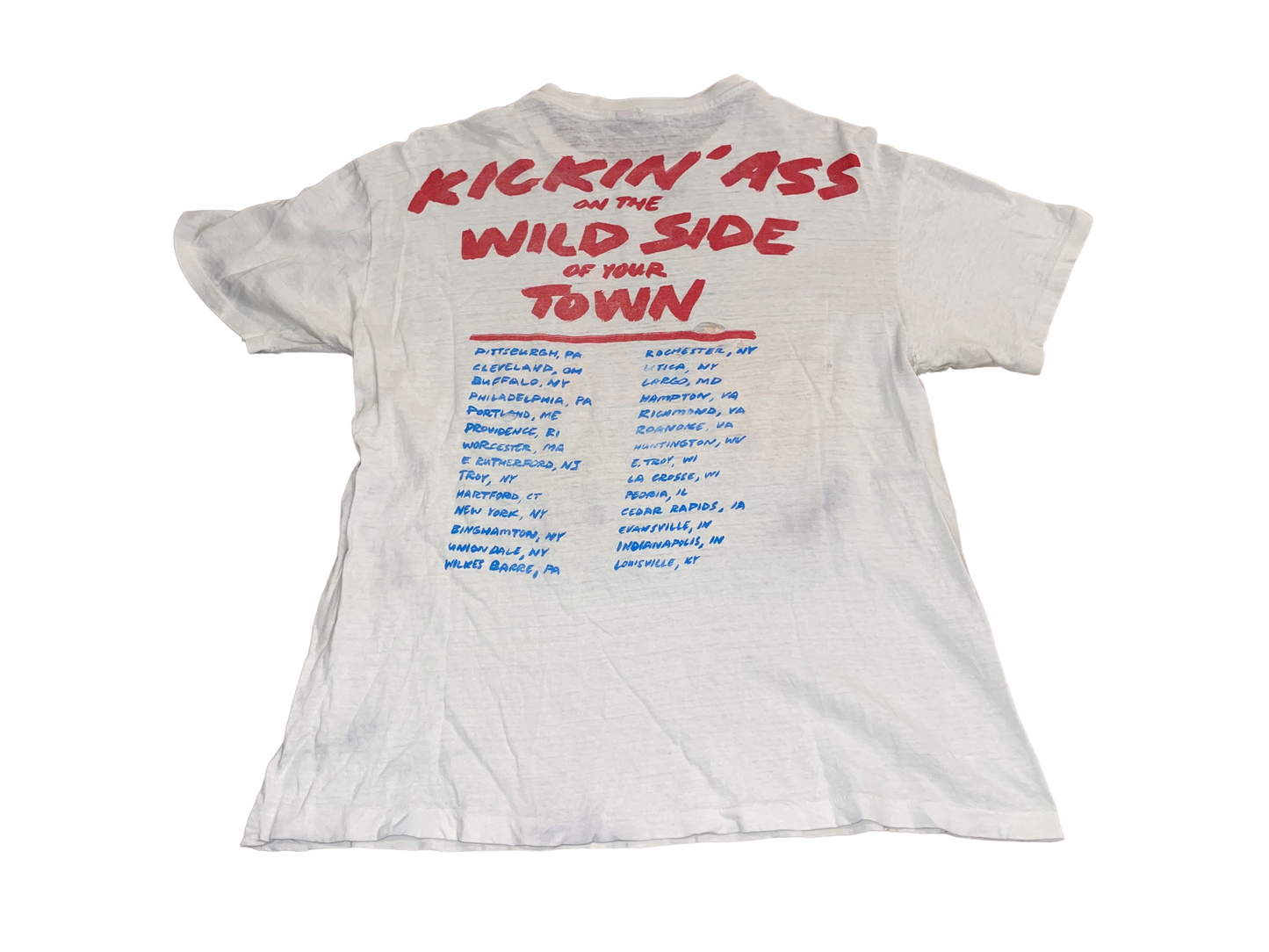 Vintage 1987 Motley Crue Kickin' A** Tour T-Shirt