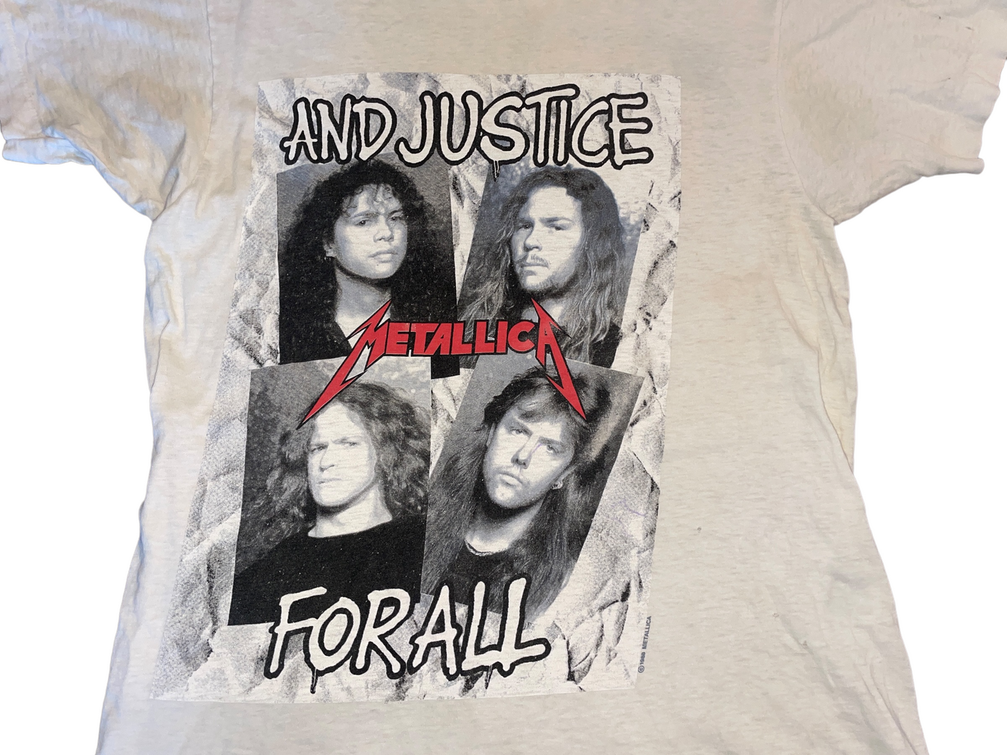 Vintage 1988 Metallica And Justice For All T-Shirt