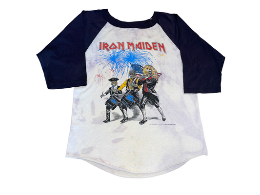 Vintage 1985 Iron Maiden July 4th Event Shirt