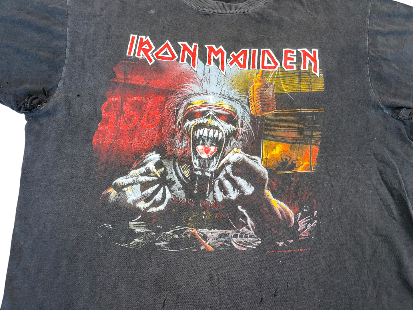 Vintage 90's Iron Maiden 666 fm A Real Dead One T-Shirt