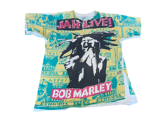 Vintage 1990's Bob Marley Jah Live! T-Shirt