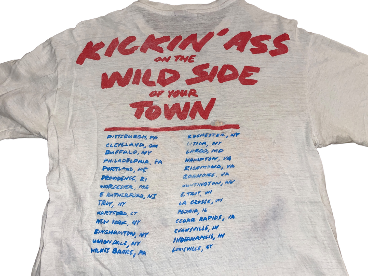 Vintage 1987 Motley Crue Kickin' A** Tour T-Shirt