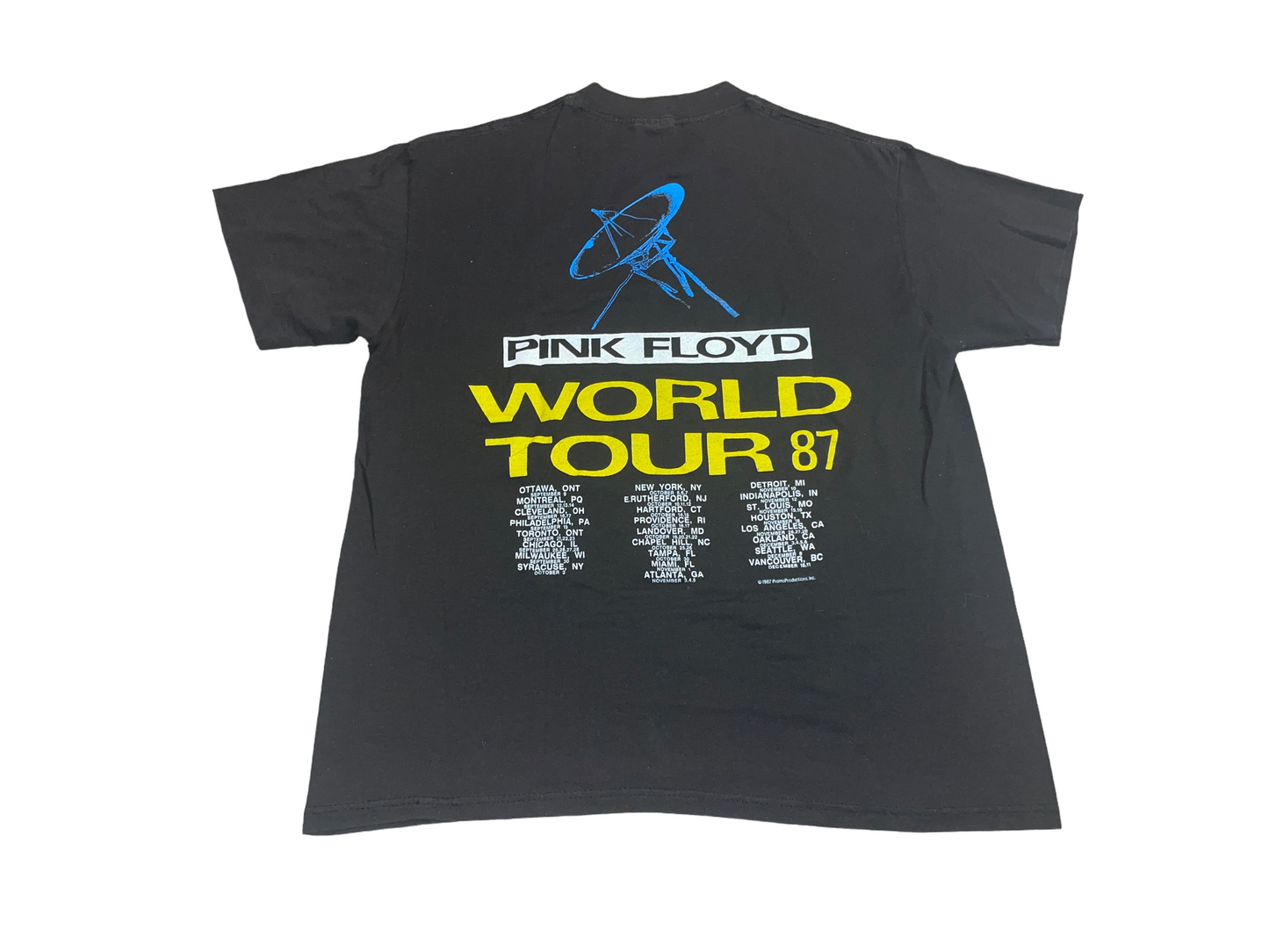Vintage 1987 Pink Floyd World Tour T-Shirt