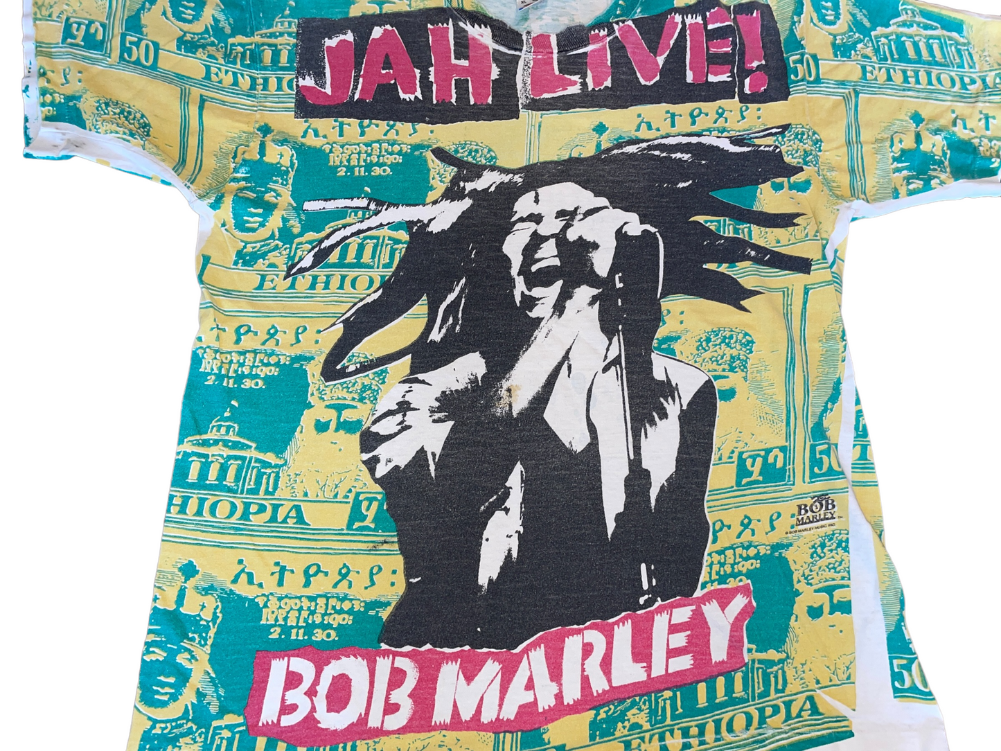 Vintage 1990's Bob Marley Jah Live! T-Shirt